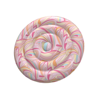 pink round lounger inflatable