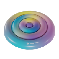 colorful roud lounger
