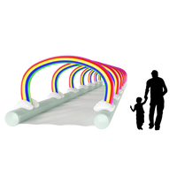 rainbow custom inflatable slip and slide