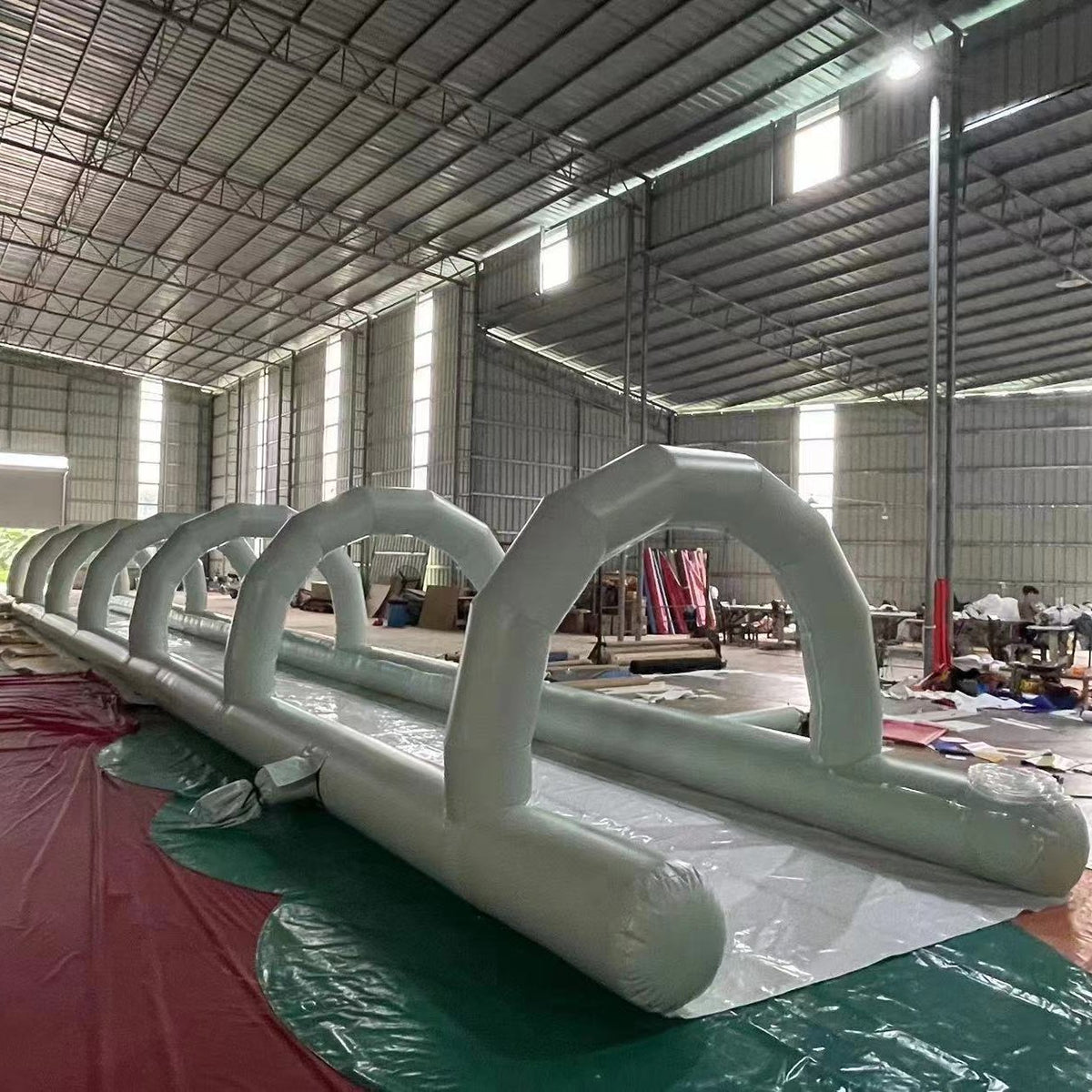 white custom inflatable slip n slide