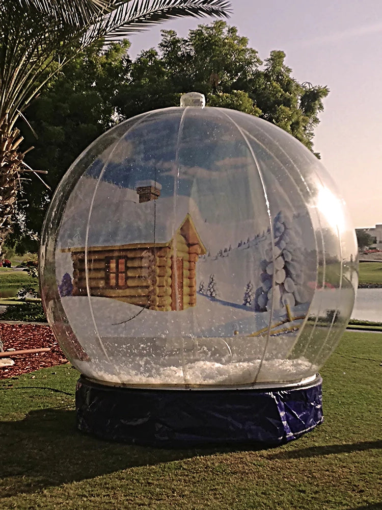 giant inflatable snow globe