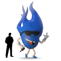 fun cartoon character inflatable