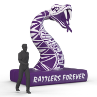rattlers snake giant inflatable