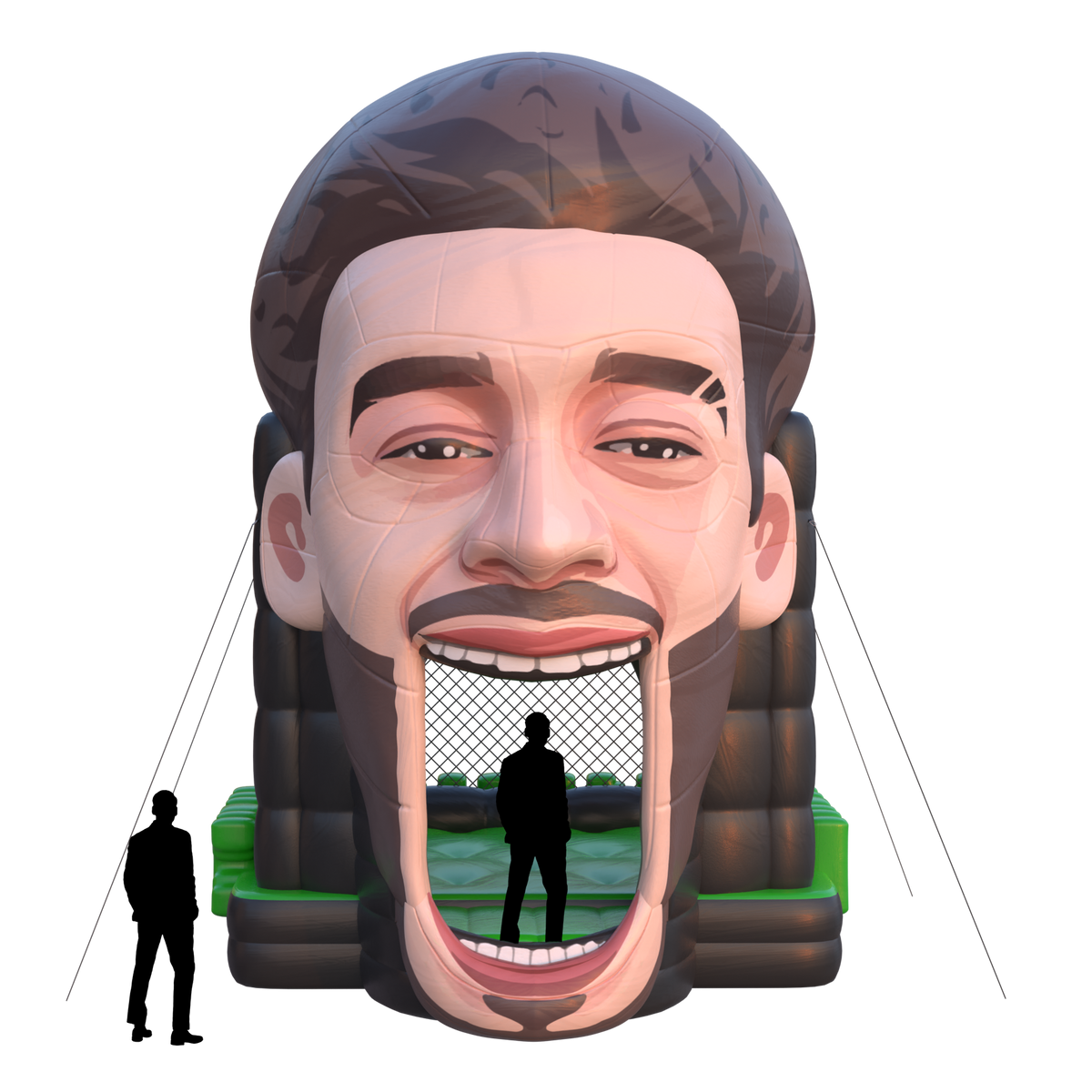 human face bounce house inflatable