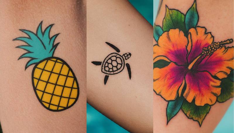 tropical tattoos