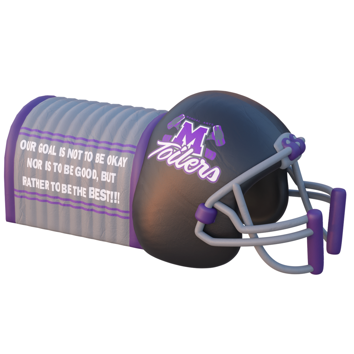 badinflatable football helmet run through Inflatable Football Helmet Tunnel RuggedX 32x17x13ft