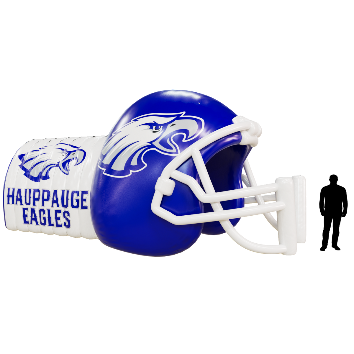 deflating an inflatable football helmet run through Inflatable Football Helmet Tunnel RuggedX 32x17x13ft