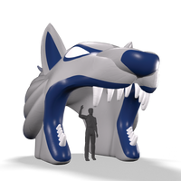 wolf tunnel inflatable