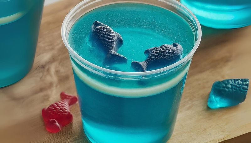 under the sea jello cups