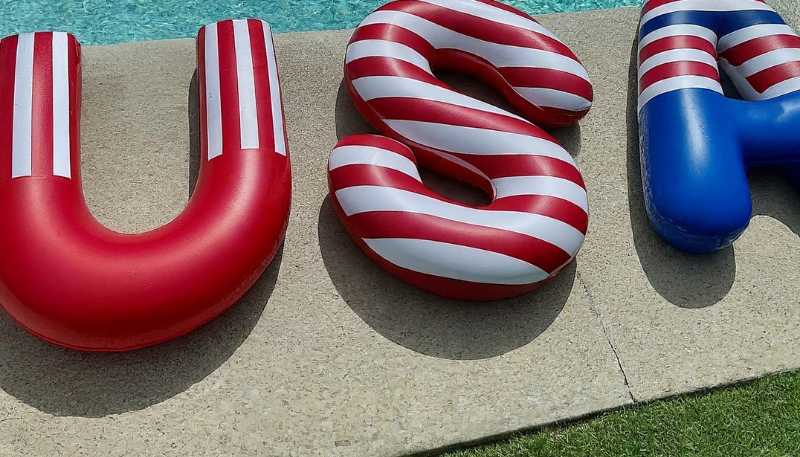 usa letters inflatables