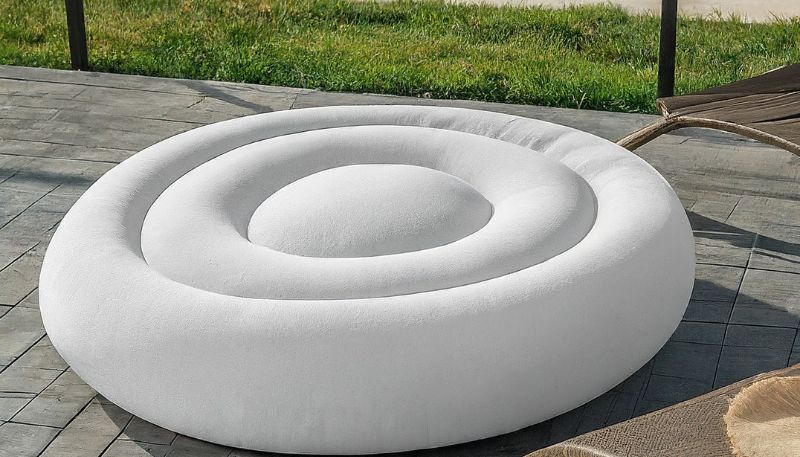 white lounger float