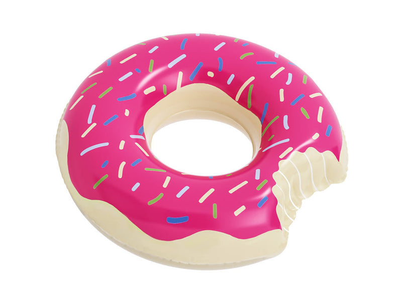 Donut Strawberry: Top-Quality Inflatable Blow Up Pool Float – Floatie Kings