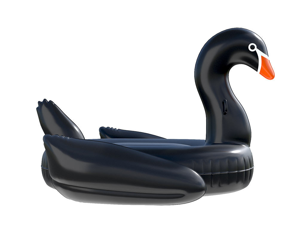 Black Swan Pool Float: Premium Inflatable – Floatie Kings